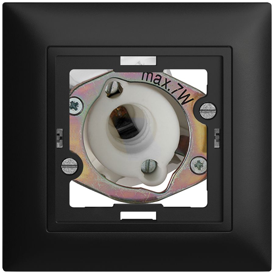 Lampada spia INC EDIZIOdue nero 7W senza calotta piatta