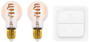 LED-Lampen-Set Eglo CONNECT.Z 2×LED-Lampe E27 A60 7W DIM mit Funktaster