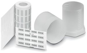 Etikettenrolle EML R SR silber 70×32mm, selbstklebend