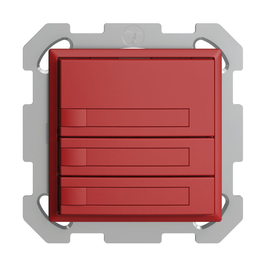 Poussoir KNX RGB ENC EDUE, 250mW, s.LED, a.papier, 3×poussoir, 1×touche, ber