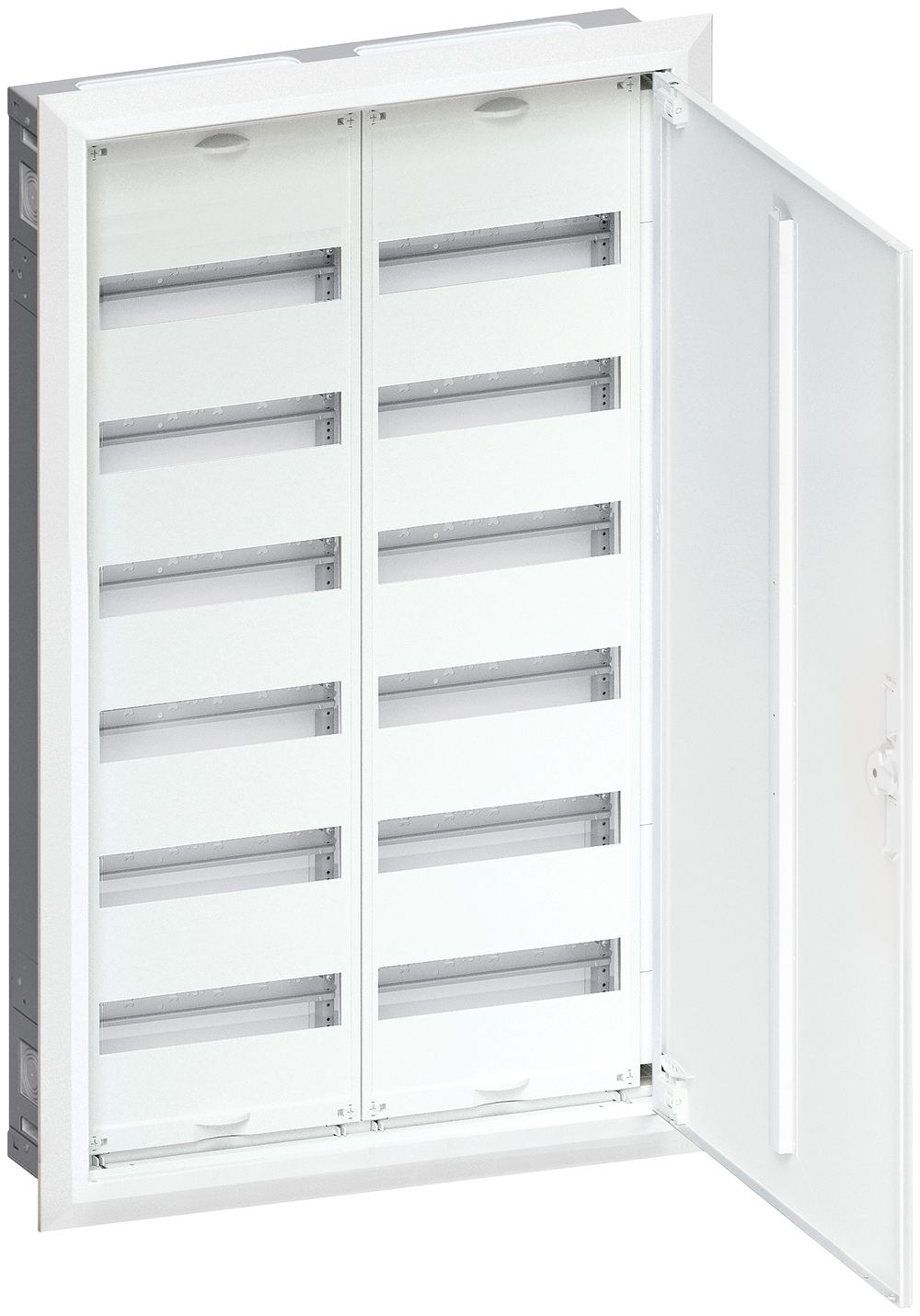 Distributeur ENC Hager univers 6 rangées 144UM porte IP30 550×950×110mm