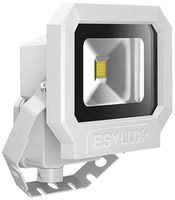 LED-Strahler ESYLUX OFL SUN, 10W 3000K 800lm 133×75×150mm IP65, weiss