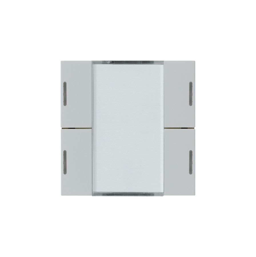 Frontset Hager kallysto LED 4×KNX systemlink/easylink hellgrau