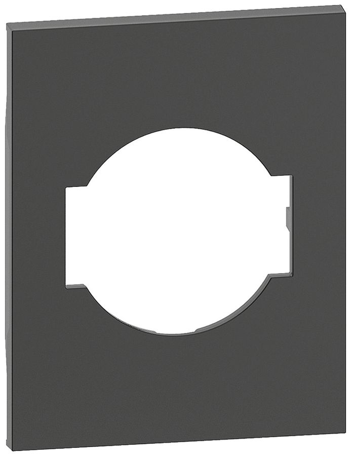 Cache Living Now 3 modules pour prise Schuko/italienne noir