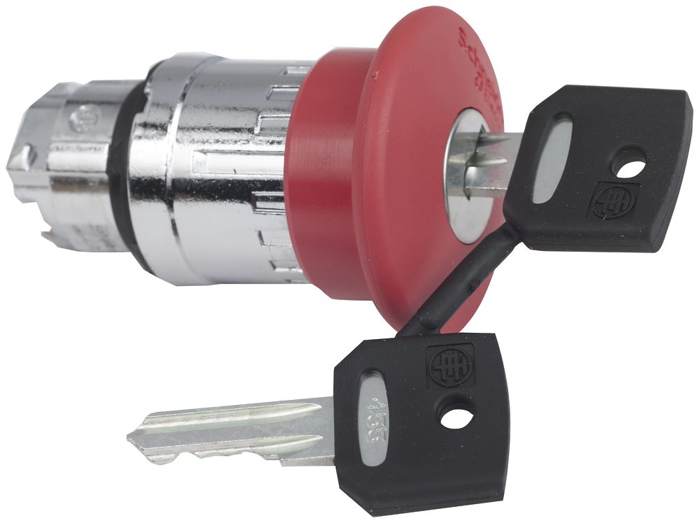 Testa motrice Schneider Electric per puls rotat. ferm. rosso