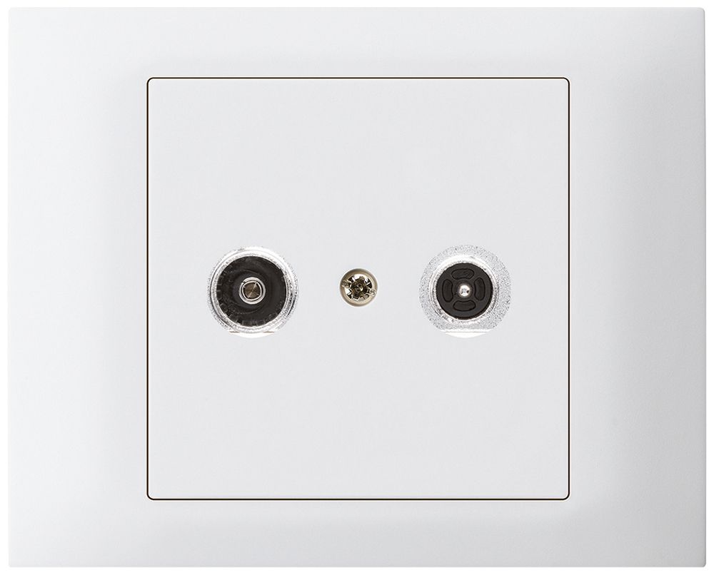 Prise d'antenne INC kallysto R-TV montage T boîte INC G3 19dB 2GHz blanc