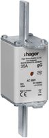 Fusibile HPC Hager DIN2c 500VAC 35A gG/gL segnalatore doppio antiruggine