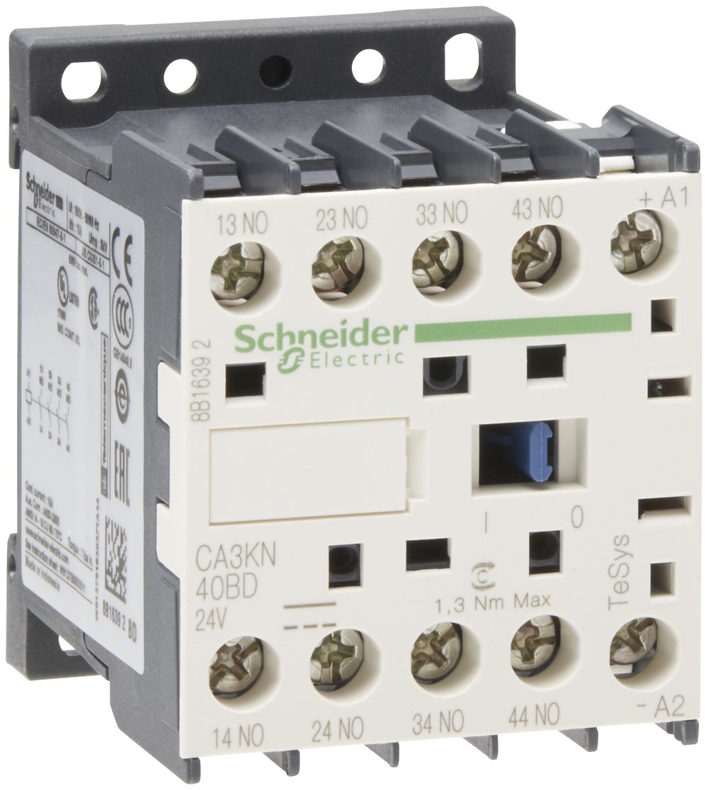Hilfsschütz Schneider Electric CA3-KN40BD 24VDC 4S