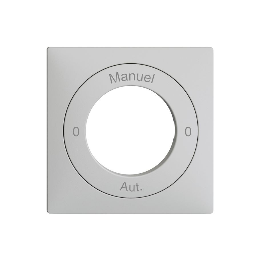 Frontset 0-Auto-0-Main EDIZIOdue hellgrau 60×60mm für Schlüsselschalter