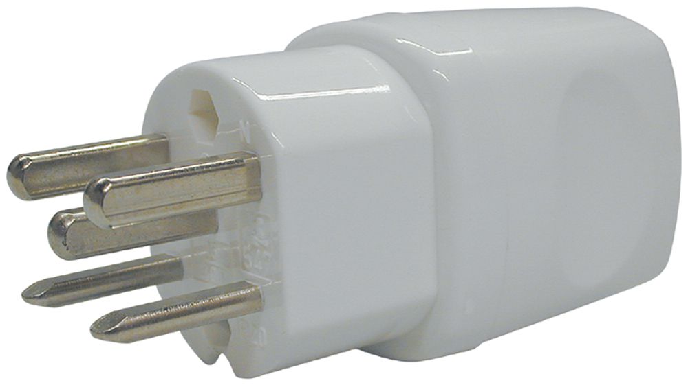 Stecker Steffen STEKO MOUNT T25 weiss 16A 250V/400VAC