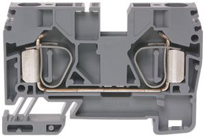 Borne de passage joignable WZ 1.5…10mm² 60A 600V ressort 2×1 rail DIN 35mm gr