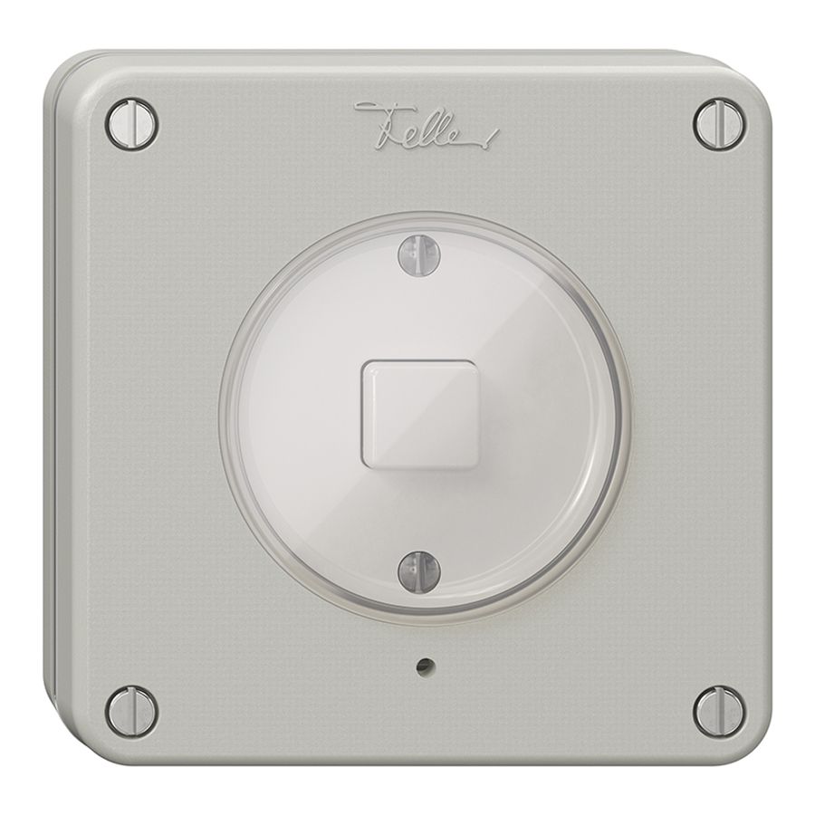 UP-Druckschalter 1K/1T NEVO Wiser lichtgrau