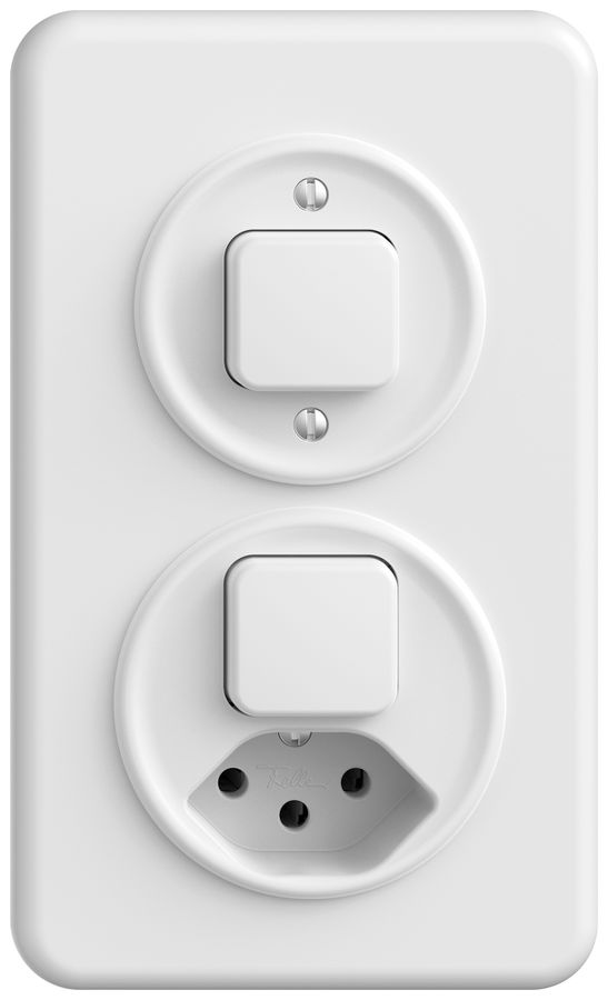 UP-Kombination STANDARDdue SNAPFIX® senk.Sch.3/1L - 3/1L/1×T13 ws