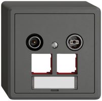 AP-Multimediadose TV-R EDIZIO.liv SNAPFIX® EASYNET f.2×RJ45 S-One 4dB dgu