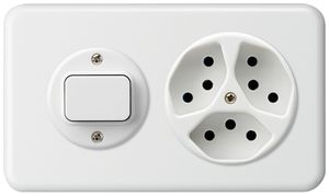 UP-Kombination I-I basico 3/1L +3×Typ 13 weiss horizontal