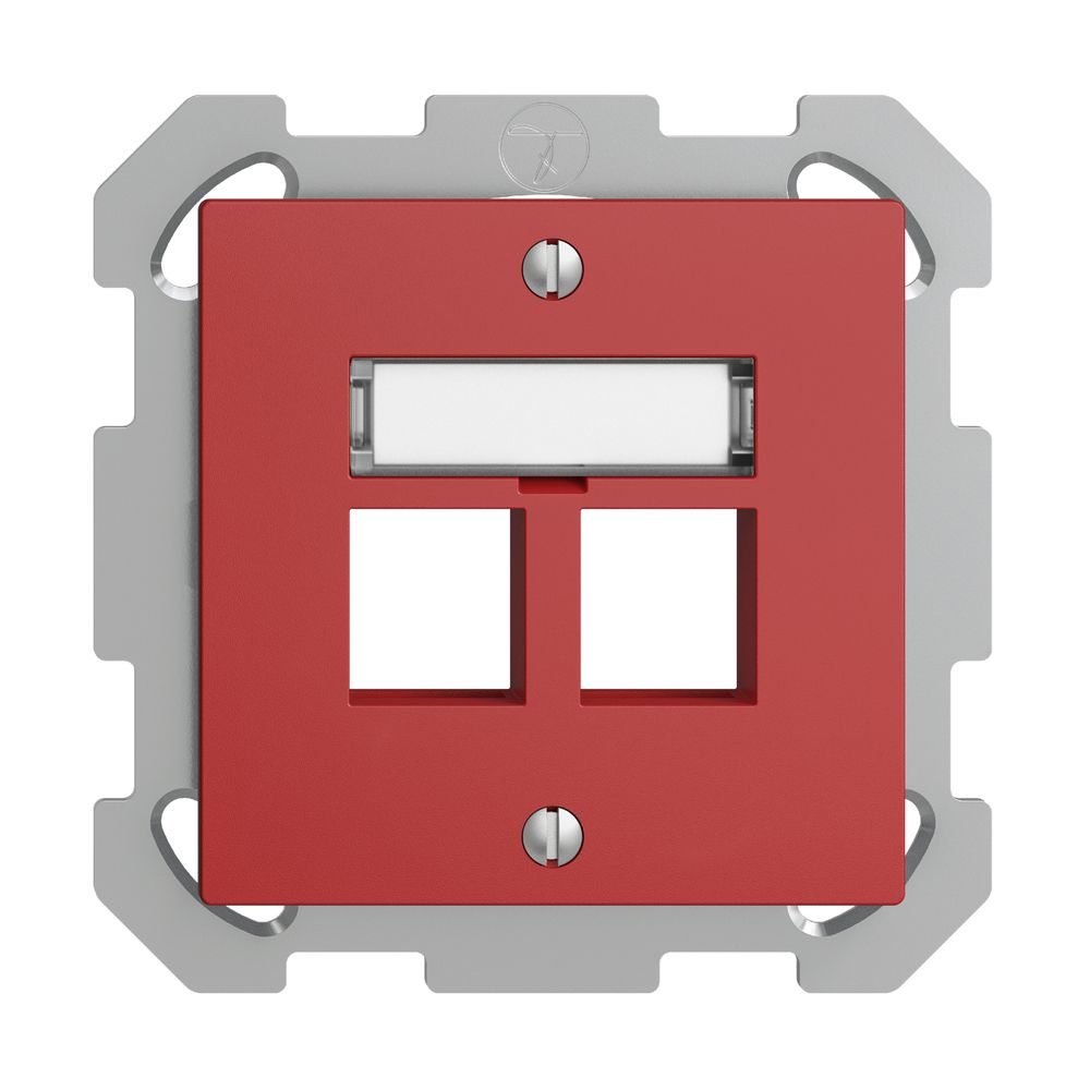 Kit de montage ENC EDIZIOdue FM, sortie droite, pour 2×Keystone, berry