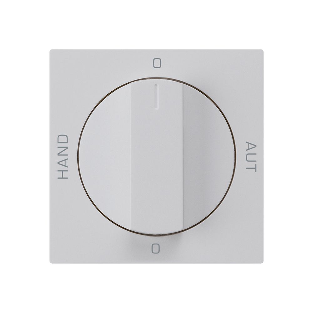 Frontset für Drehschalter S2 hellgrau 60×60 kallysto 0-Hand-0-Aut.