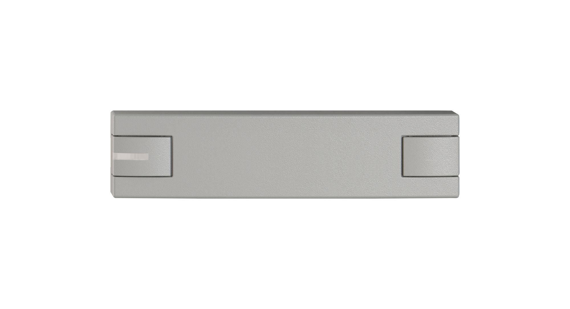 Poussoir 1/4 EDIZIO.liv SNAPFIX® p.KNX&UNI a.LED comm.à 2 touches grc