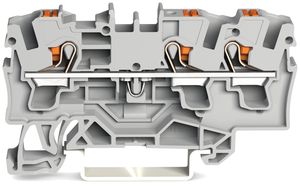 Durchgangsklemme WAGO TopJob-S 4mm² 3L grau Serie 2204