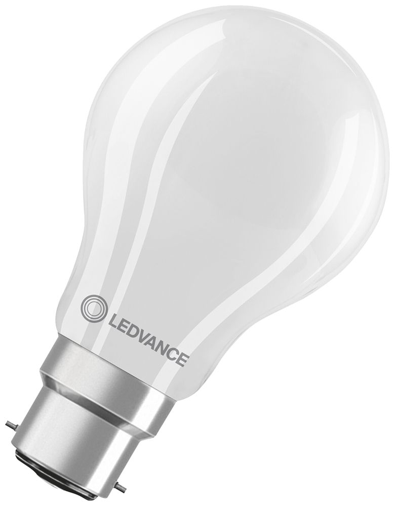 Lampe LED LEDVANCE CLAS A B22d 7W 806lm 2700K VAR Ø60×104mm type A mat