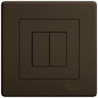 UP-Bedienaufsatz zu Druckschalter EDIZIO.liv Wiser SNAPFIX® 2K 2T br