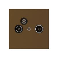 Prise d'antenne ENC R/TV-données kallysto A 19dB brun