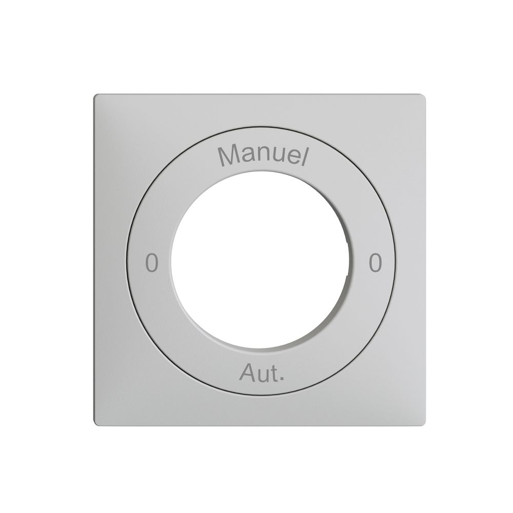 Frontset 0-Auto-0-Main EDIZIOdue hellgrau 60×60mm für Schlüsselschalter