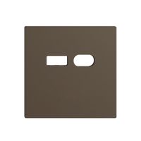 Montageset Feller EDIZIOdue für Steckdose USB 18W Typ A + Typ C coffee