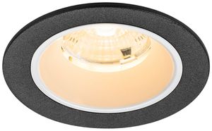 LED-Downlight SLV NUMINOS S 6.7W 1050lm 3000K WB DALI Ø80×52mm sz/ws