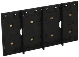 Cadre BUS Living Now MyHOME 3+1 modules montage sur prise 3 modules noir