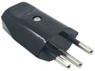 Stecker Typ 12 ELBRO 230V 10A Ø9.5mm schwarz