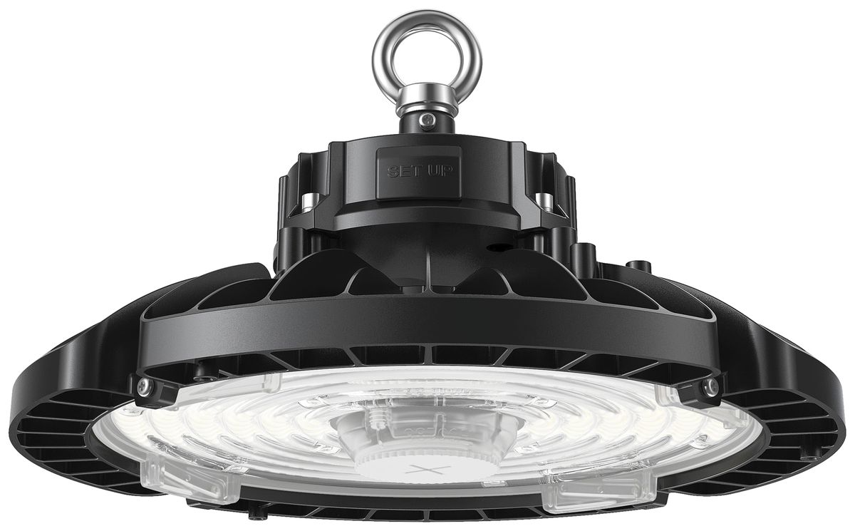 Proiet.capannone LED DOTLUX LIGHTSHOWER 120W 21090lm 840 IP54 65…105° 0-10V Ø270