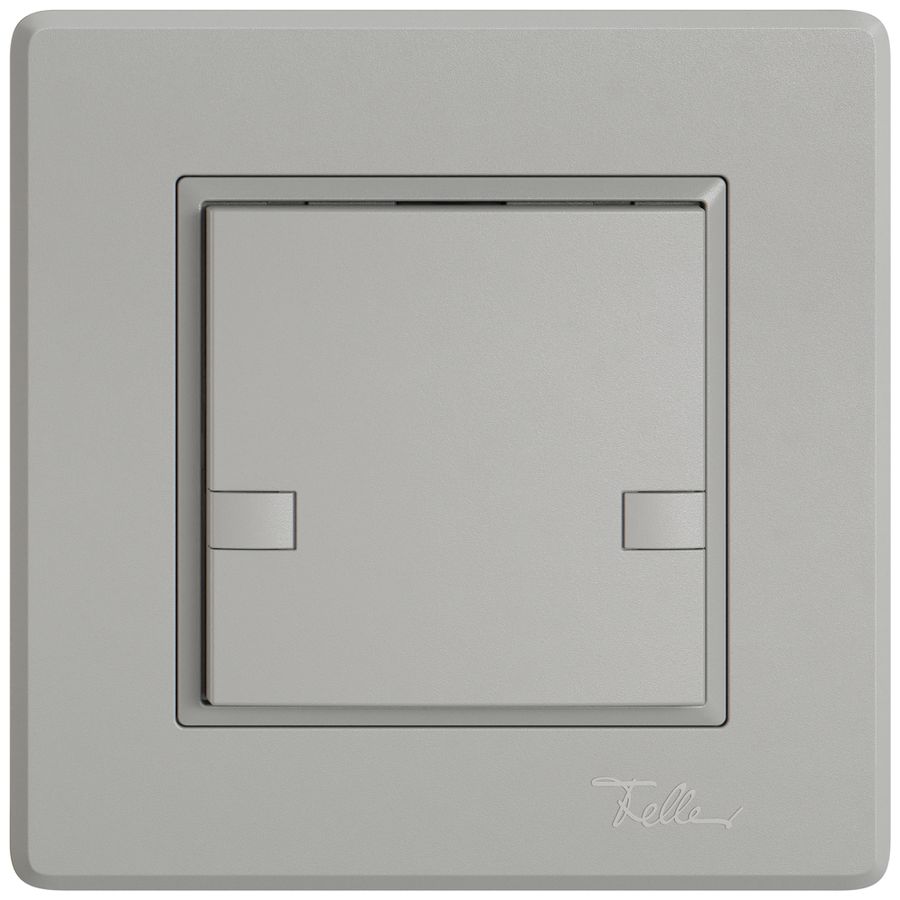 Poussoir universel ENC EDIZIO.liv UNI SNAPFIX® s.LED 1× comm.2T grc