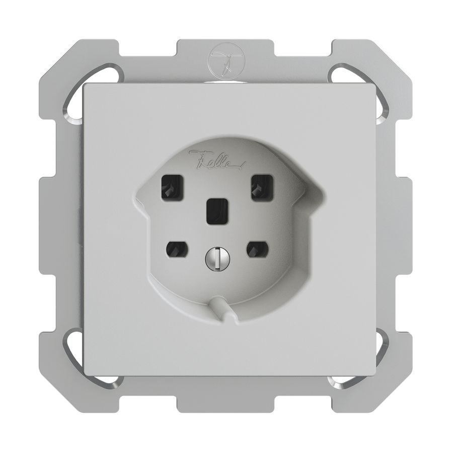 UP-Steckdose EDIZIOdue T25 16A hellgrau, Schraubklemmen