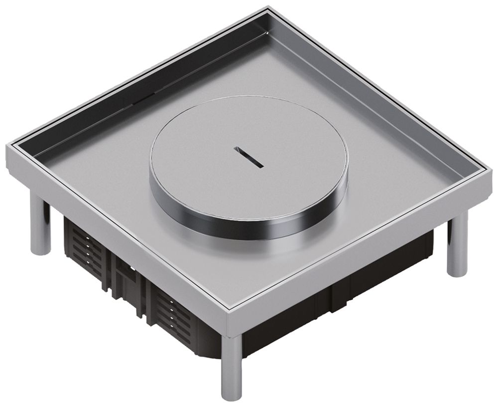 Edelstahlkassette Hager Q06 TM 6 22×200×200mm rostfreier Stahl