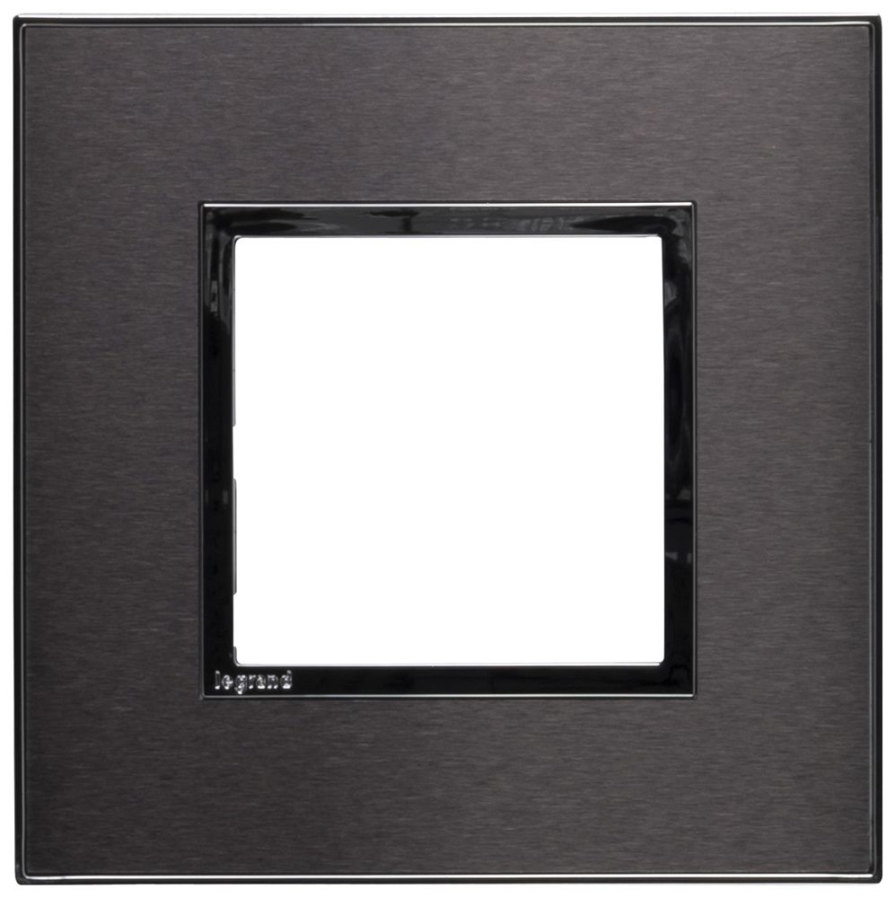 Abdeckrahmen ATO 1×1 Modul, black brushed