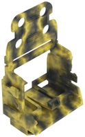 Adaptateur de fixation WAGO 221 avec décharge de traction 10L×4mm² DIN15 gr/jn