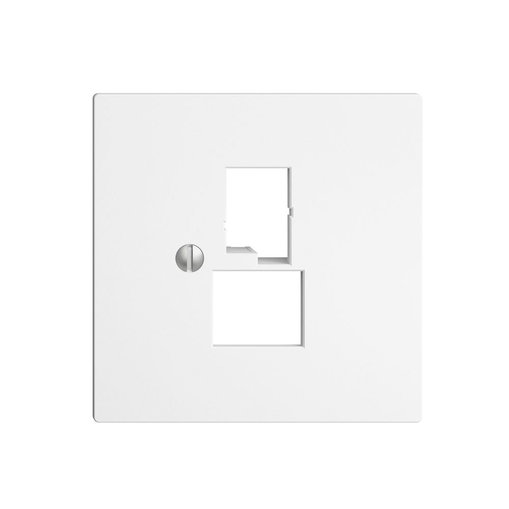 Frontplatte EDIZIOdue weiss für DSL-Breitband Dose