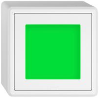 AP-LED-Leuchte EDIZIO.liv SNAPFIX® LED-grün 230V ws