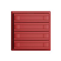 Poussoir ENC KNX 4× EDIZIOdue berry RGB sans LED avec insert papier