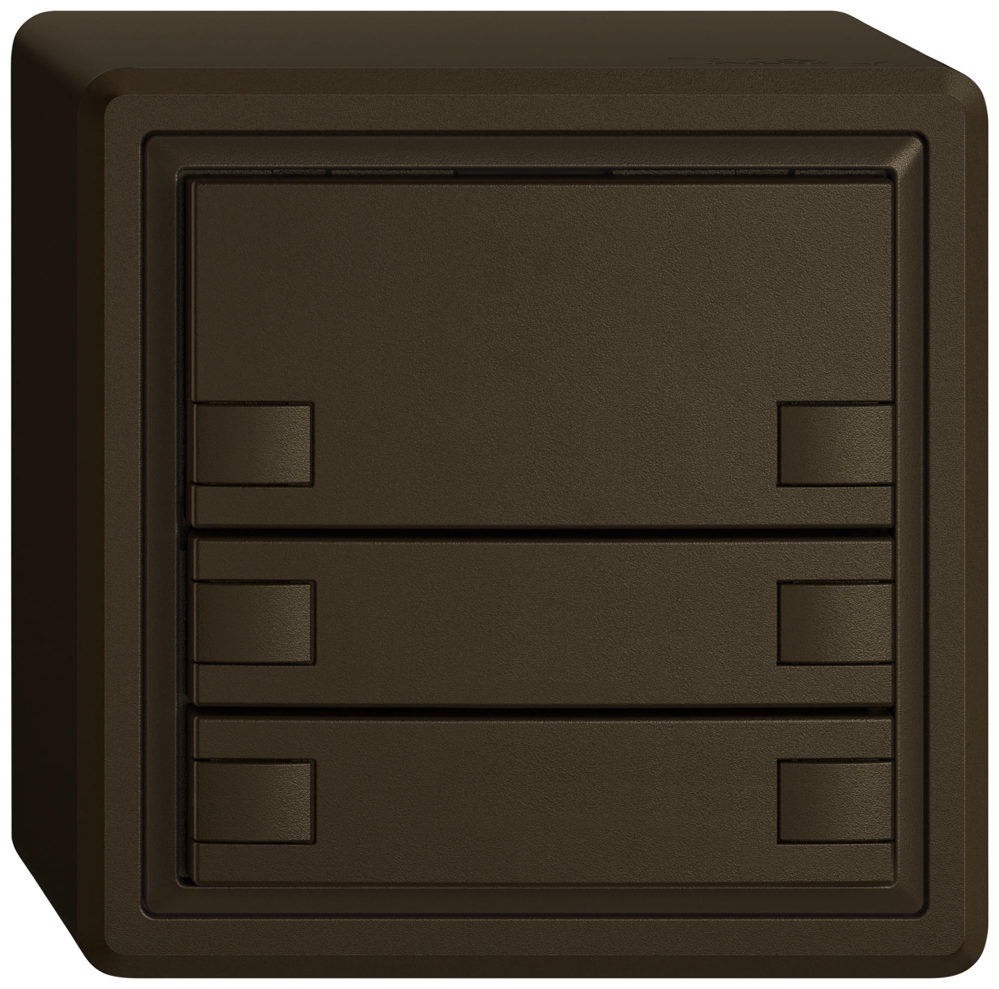 AP-Universaltaster EDIZIO.liv UNI SNAPFIX® 12…48V o.LED 3× 2-Tbed.br