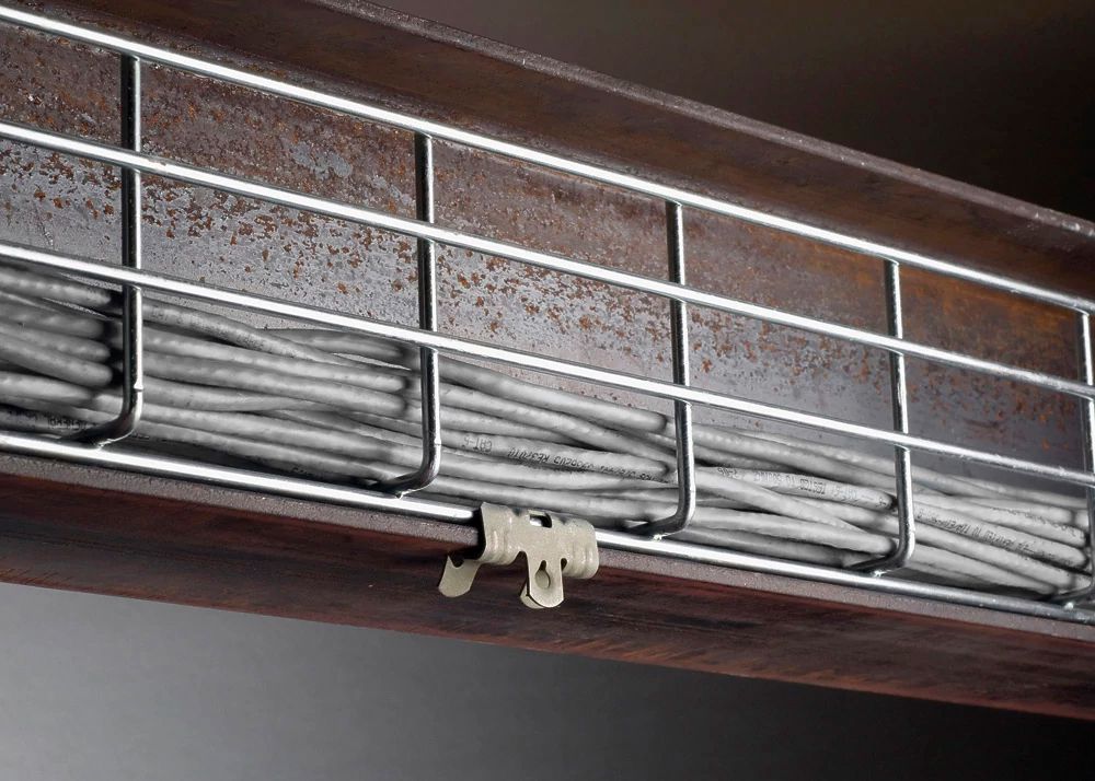 L-Gitterkanal mit Klammer Caddy H=110mm L=1.5m Flansch 14…20mm