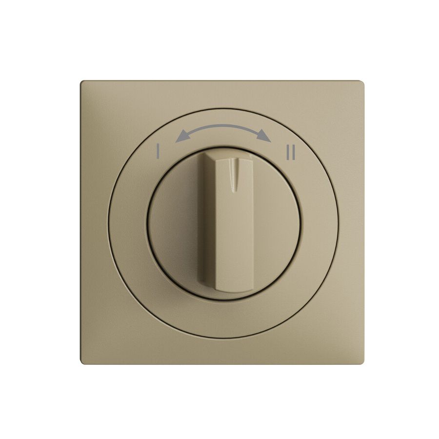 Frontset EDIZIOdue I<->II sand 60×60mm für Schwenktaster