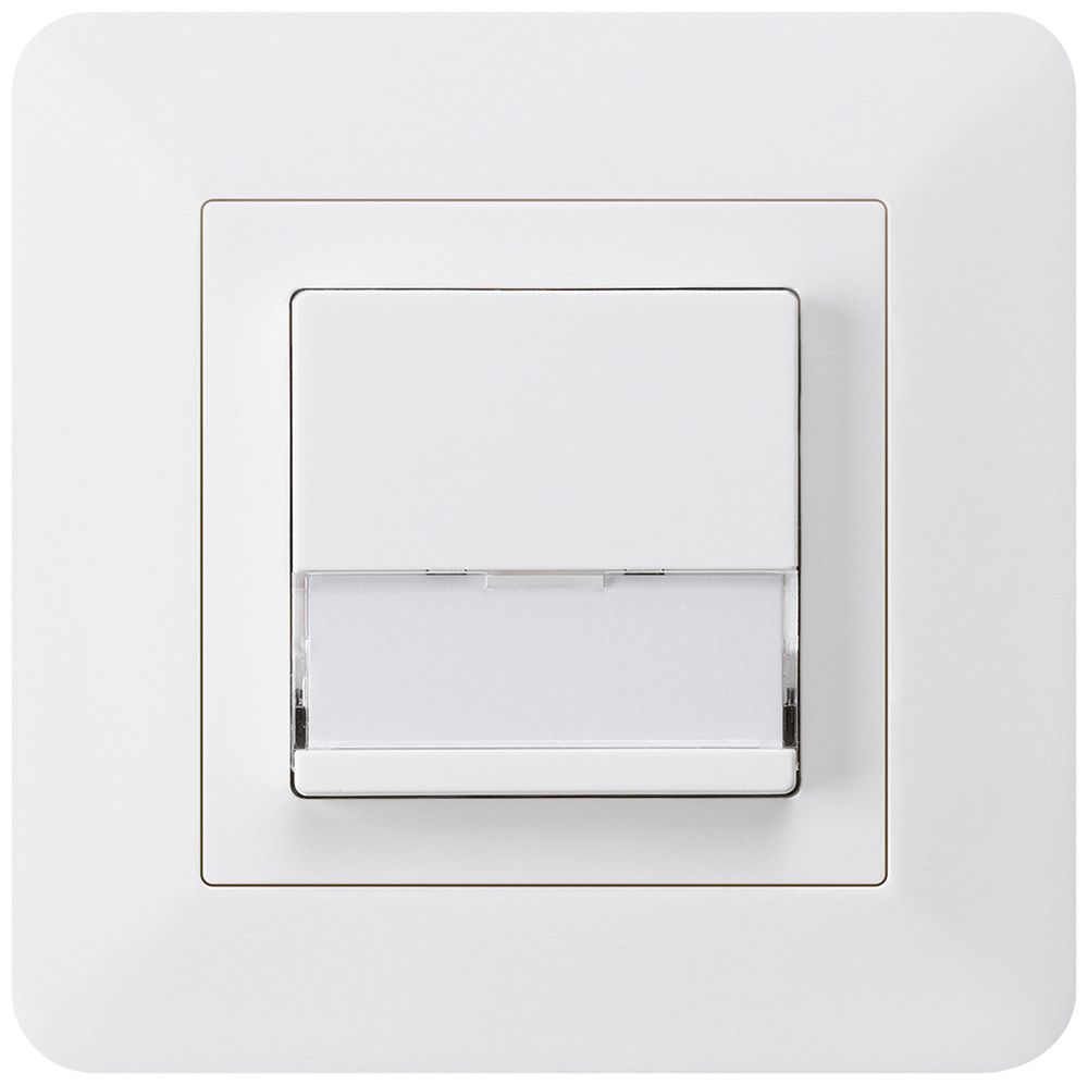 Poussoir de sonnerie ENC avec porte-étiquette A/1L kallysto.trend blanc