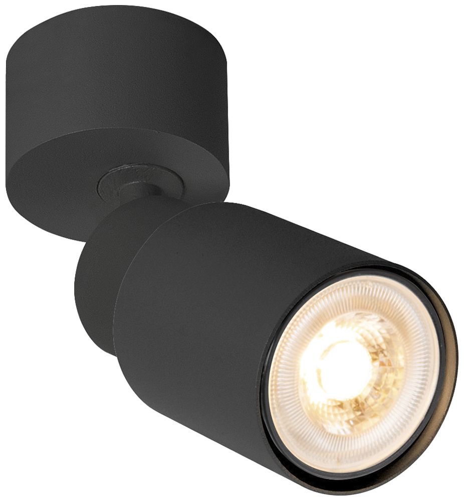 Spot SLV PURI 2.0 Tube CW GU10 1×6W VAR Ø55×123×97mm noir