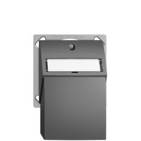 Kit montaggio INC Edue, con cappa di uscita dritta, per 2×RJ45, grigio scuro