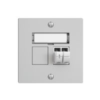 Audiodose Push Type EDIZIOdue F, 1×, Beschriftungsset, hellgrau