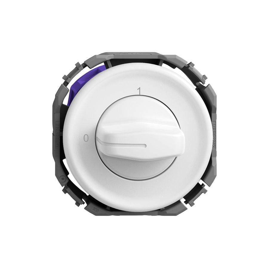 Interrupteur rotatif STANDARDdue 1P 0-1 p=40mm bc