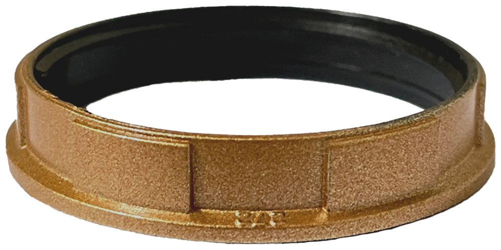 Schraubring Elektrogros E27 Kunststoff 47×9mm Gold