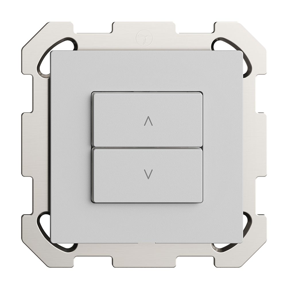 Station secondaire pour interrupteur stores ENC 1c/2t WLAN Edue Wiser gris clair